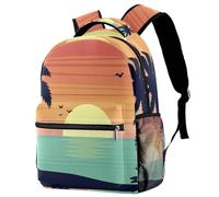 RODAILYCAY Red Sky Lantern - Mochila de viaje para laptop, escuela secundaria, mochila grande para libros, bonita mochila para hombres y mujeres, Multicolor 9, 29.4x20x40cm/11.5x8x16 in, Casual