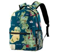 RODAILYCAY Various Animals Parttern - Mochila de viaje para laptop, mochila de escuela secundaria, mochila grande para libros, bonita mochila para hombres y mujeres, Multicolor 5, 29.4x20x40cm