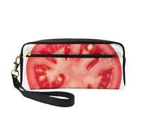 rodaja de Tomate, Bolsa de Maquillaje Bolsa de cosméticos Bolsa de Aseo de Viaje portátil Estuche de Cuero para Mujeres y niñas