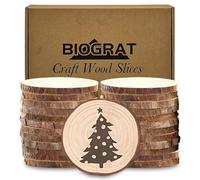 Rodajas de Madera 6 cm, 24 piezas (6-7 cm) Troncos Madera Decoracion
