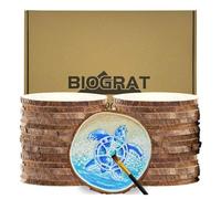 Rodajas de Madera 6 cm, 30 piezas (6-7 cm) Troncos Madera Decoracion