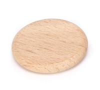 Rodajas de Madera Natural de Haya, 50 Piezas, Discos sin Perforar, Bordes Lisos, Manualidades, Decoración DIY