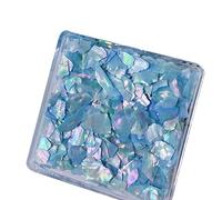 Rodajas irregulares de concha de abulón en 6 colores naturales para decoración de uñas, decoración de manicura colorida 3D, conchas