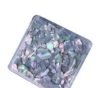 Rodajas irregulares de concha de abulón en 6 colores naturales para decoración de uñas, decoración de manicura colorida 3D, conchas