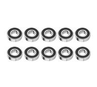 Rodamiento 6204 2Rs + Akozon Rodamientos De Bolas De Alta Velocidad, 10 Unidades, 6304-2Rs, Junta De Doble Cara, Ranura Ranurada, Rodamiento De Bolas, 17 X 47 X 14 Mm
