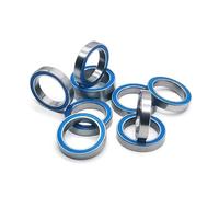 Rodamiento 6702RS de 15 x 21 x 4 mm, 10 unidades, 6702 RS 2RS, rodamientos de bolas 6702-2RS, color azul