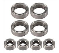 Rodamiento Bolas Sellado Para HSP Para Himoto E18 Para WLtoys A949 A959 A969 A979 A959-B 8 Uds Rodamientos De Bolas 4X8X3mm 8X12X3,5mm 1/18 Piezas Repuesto Coche Teledirigido