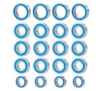 Rodamiento Bolas Sellado Para Tamiya Para TT01 1/10 Coche Trepador De Control Remoto Piezas Mejora 20 Para Cubo Rueda Rodamiento Bolas Acero Métrico Sellado Goma