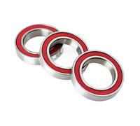 Rodamiento cerámico híbrido 6802-2RS (15 x 24 x 5 mm), 6802RS, nitruro de silicio negro, cerámica Si3N4, for bicicleta, diámetro interior de 15 mm.(10Pcs)