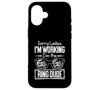 Rodamiento de Anillo Divertido Sorry Ladies I'm Working I'm The Ring Dud Carcasa para iPhone 16