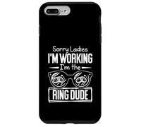 Rodamiento de Anillo Divertido Sorry Ladies I'm Working I'm The Ring Dud Carcasa para iPhone 7 Plus/8 Plus