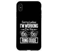 Rodamiento de Anillo Divertido Sorry Ladies I'm Working I'm The Ring Dud Carcasa para iPhone XS MAX