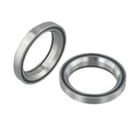 Rodamiento de auriculares de bicicleta de 1 1/8 pulgadas, 30,5 x 41,8 x 8 mm, ángulo de 45 grados para compatibilidad estándar de tubo de cabeza, material de acero fuerte, 2 piezas de repuesto