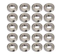 Rodamiento de bola de ranura profunda de doble blindaje 6901z 12 mm ID de 24 mm OD 6 mm Espesor 20 piezas Conjunto para transmisión de potencia de maquinaria industrial