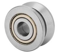 Rodamiento de bolas, 12 * 41 * 20mm Guía de rodillo de pista de ranura en V de alta precisión, Rodamiento de bolitas sellado LV201ZZ