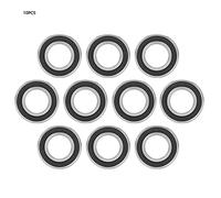 Rodamiento de Bolas con Ranura Profunda 25x47x12mm, Alta Velocidad, 10 Piezas - Columnas Únicas, Bajo Peso, Rendimiento Óptimo para Industria Ligera