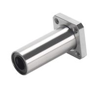Rodamiento de bolas de acero LMK12LUU/LMK12UU/LMK8UU, brida cuadrada lineal de 12x21mm/8x15mm, casquillo de extrusión, varilla lineal for impresora 3D, 1/2 Uds.(1pc,LMK8UU 8x15x24mm)