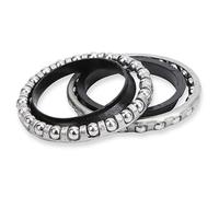 Rodamiento de Bolas de dirección de Scooter de 2 Piezas, Dispositivo de dirección de Bola giratoria de Varilla Vertical con Cuenco de rodamiento de Horquilla para Scooter eléctrico M365/Pro