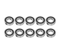 Rodamiento de bolas de ranura profunda con sello de doble cara de alta velocidad 6206-2RS, 30 x 62 x 16 mm, para uso general en la industria ligera.