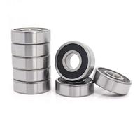 Rodamiento de bolas de ranura profunda con sello metálico 608 6200 6201 6202 6208 ZZ 2RS 12 x 32 x 10 mm (10 unidades)(608 8X22X7MM_ABEC 5)