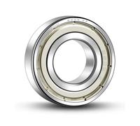 Rodamiento de bolas de ranura profunda de 1 pieza 6200 6201 6202 6203 6204 6205 6206 6207 6208 6209 ZZ Z RS 2RS acero cromado (ZZ)