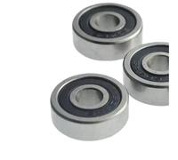 Rodamiento de bolas de ranura profunda sellado con caucho ABEC-1, juego de 1-10 unidades, 604RS, 605RS, 606-2RS, 607, 608, 609, 2RS, rodamiento miniatura(2pcs 607-2RS)