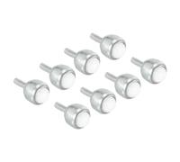 Rodamiento de bolas de transferencia de 1", paquete de 8, carga de 33 lb, unidad de ruedas giratorias de nailon montadas sobre pernos for transmisión de soporte de rodillos transportadores(1/2")