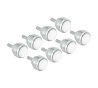 Rodamiento de bolas de transferencia de 1", paquete de 8, carga de 33 lb, unidad de ruedas giratorias de nailon montadas sobre pernos for transmisión de soporte de rodillos transportadores(1)