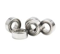 Rodamiento de bolas miniatura FUSHI MR63zz MR63 2rs 3x6x2,5 mm, 10 piezas, for motor RC, MR63, abierto, de acero inoxidable, híbrido, de cerámica.(MR63zz ABEC-5)