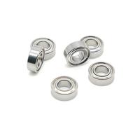 Rodamiento de bolas miniatura S687ZZ de acero inoxidable S687 K (7 x 14 x 3,5), 5 unidades