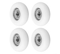 Rodamiento de bolas polea de rueda loca 6 x 30 x 9 mm con 626Z, rueda de nailon transportador deslizante para muebles, puertas correderas, color blanco