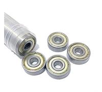 Rodamiento de bolas sellado, 5 Uds/10 Uds 626ZZ 6 * 19 * 6mm Rodamiento De Bolas for Piezas Impresoras Acero Con Bridas Ranura Profunda(10pcs)