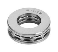 Rodamiento de empuje de bolas axiales planas de 5 piezas, rodamientos de bolas de empuje de alta precisión de bajo ruido de 15 mm x 28 mm x 9 mm para la instalación de equipos de fabricación de maquin