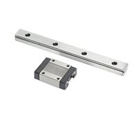 Rodamiento de guía lineal MGN15C, carril deslizante lineal de acero, carril de movimiento lineal en miniatura con topes de goma para impresoras 3D, máquinas CNC, Ender 3, CoreXY, (150 mm)