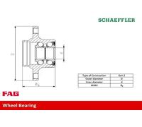 Rodamiento de la rueda 713 6494 00 FAG para BMW 3 Coupé 3 Descapotable