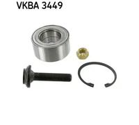 SKF Juego de cojinete de rueda VKBA 3449 43mm Diámetro exterior: 80mm
