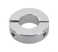 Rodamiento de límite de bloqueo de eje óptico de aleación de aluminio con retención de husillo fijo para anillo y buje de sujeción de posicionamiento, 15 mm/20 mm/25 mm/30 mm, plateado (20 mm)
