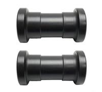 Rodamiento de máquina de remo para tubo rectangular de 70 mm, plástico con núcleo de acero inoxidable 638zz para equipo de fitness abdominal, deslizamiento suave, negro, paquete de 2