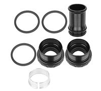 Rodamiento de pedalier integral de cerámica de aleación de aluminio para bicicleta de montaña para entusiastas del ciclismo (Negra)