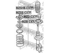 Rodamiento de rodillos del amortiguador Eje delantero MZB-CX7 FEBEST para MAZDA