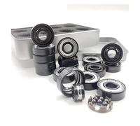 Rodamiento de velocidad Si3n4 608z, híbrido cerámico negro 6 bolas, for patineta, longboard y scooter 8 mm