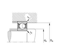 Rodamiento del cubo de la rueda 6208-2Z /FAG/ FAG