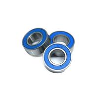 Rodamiento, Escudo de sello bimetálico, rodamiento rígido Micro, 10 Uds. 687-2RS 7x14x5mm, goma azul, bolas en miniatura