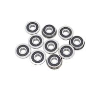 Rodamiento F695 2RS de 5 x 13 x 4 mm, 10 unidades, rodamientos de bolas pequeños con brida ABEC-7 F695 RS, compatibles con impresoras 3D 2/3 y 2/4.