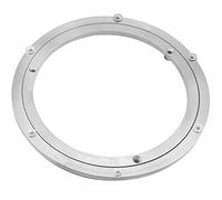 Rodamiento giratorio de aleación de aluminio Besimple, plato giratorio resistente Lazy Susan giratorio para mesa de comedor redonda, placa giratoria lisa plateada (300 mm - 12 pulgadas)