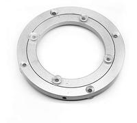 Rodamiento giratorio de aleación de aluminio, plato giratorio resistente Lazy Susan con rodamiento giratorio redondo para mesa de comedor suave (140 mm - 5.5 pulgadas)