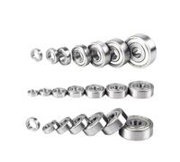 Rodamiento miniatura 603 604 605 606 607 608 609 623 624 625 626 627 628 629 ZZ 2RS 2 piezas(2RS,607 7x19x6mm)