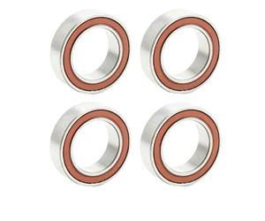 Rodamiento MR16257-2RSV MAX 16x25x7mm 4Uds pivote cuadro bicicleta | 16x25x7mm MR16257-2RSV MAX bolas llenas acero doble sellado resistente desgaste alta carga