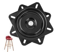 Rodamiento Placa Giratoria, 8 Inch Giratorios para Cargas Pesadas, 198 x 198 x 23 mm Base Giratoria Cuadrada, Rodamiento Plato Metal, Capacidad 150 kg, para Mesas de Centro Giratorias, Negro