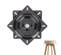 Rodamiento Placa Giratorio, Base Giratoria Cuadrado, Placa Giratoria de Cojinete de Bolas, Placa Giratoria Cuadrada de 360 Grados, para Muebles y Expositores, 157 * 157 * 23.5mm, Negro